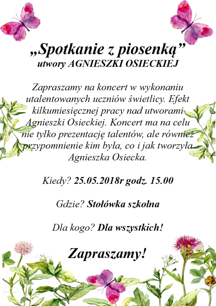 Plakat Osiecka
